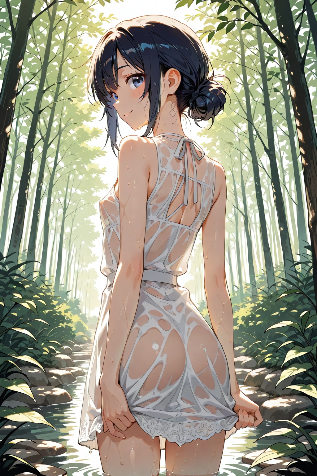 びしょ濡れ女の子②