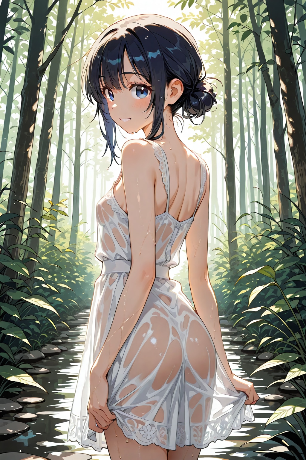 びしょ濡れ女の子②
