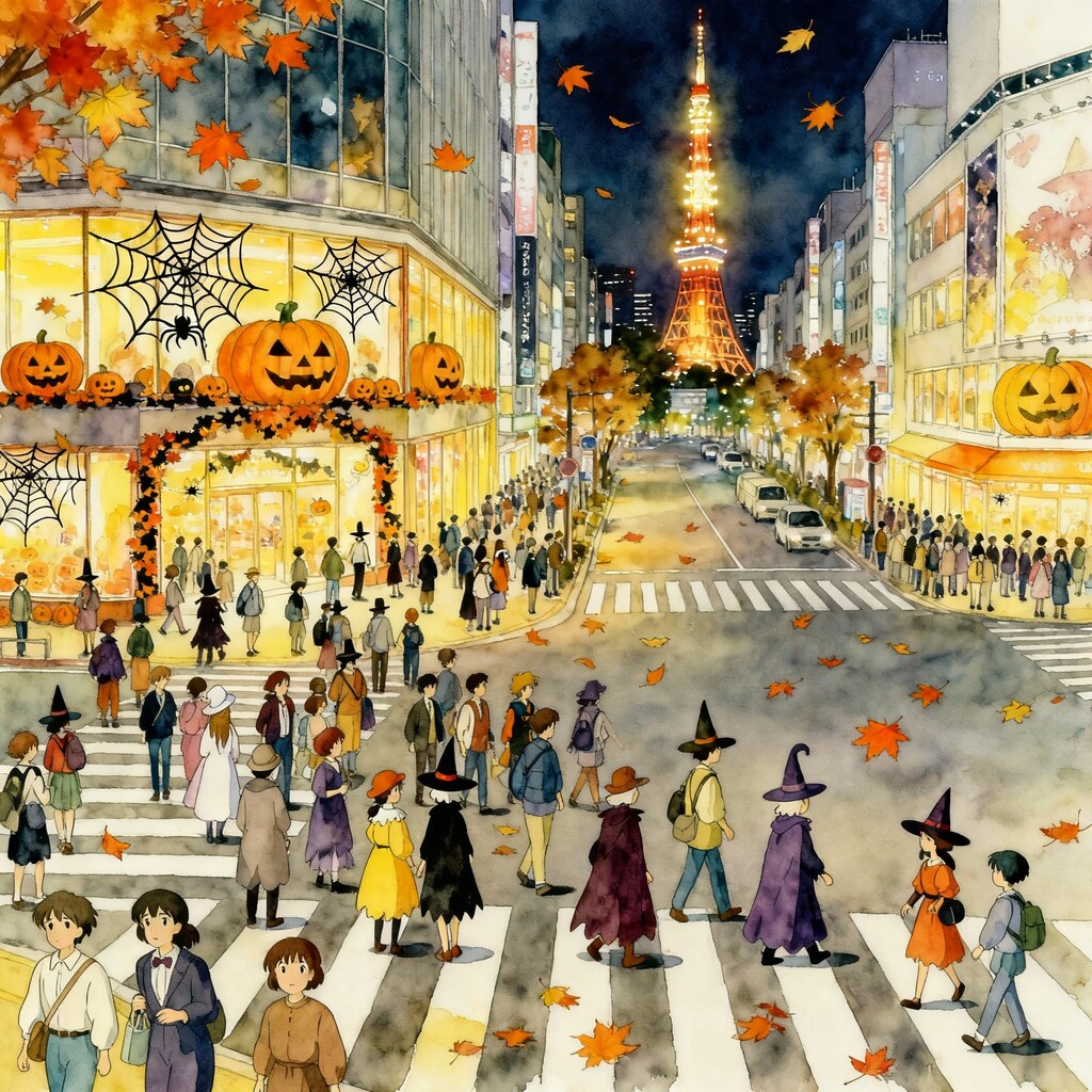 ジブリの渋谷のハロウィン
