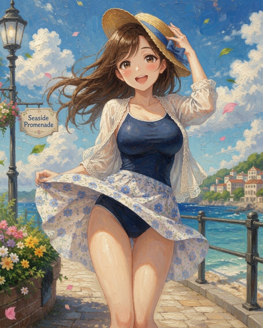 気が早いおねえさん