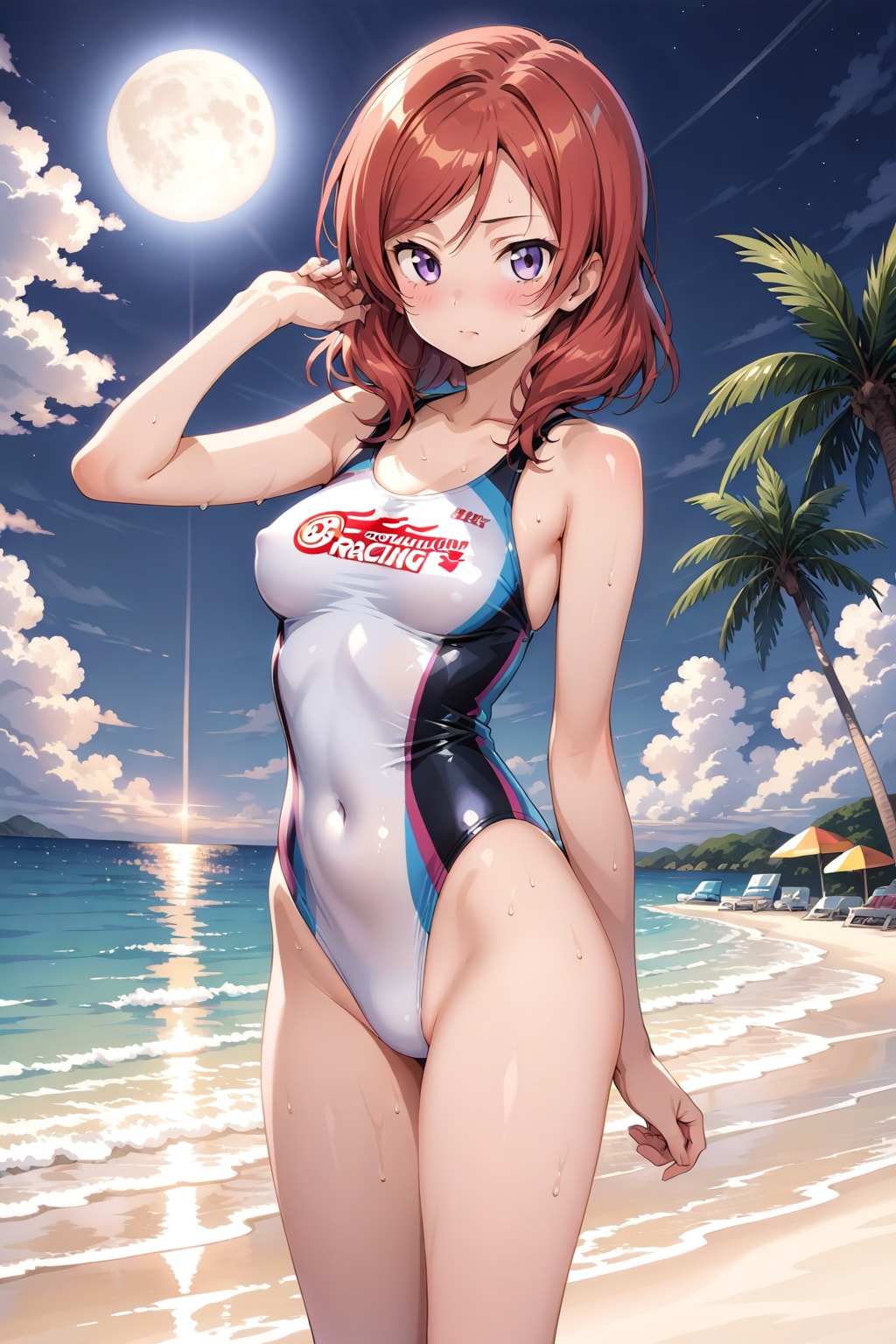 競泳水着の真姫まー(LARIMAR版)