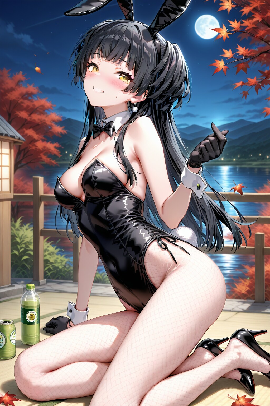 バニーガール衣装の冬優子(改訂版)