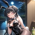 バニーガール衣装の冬優子(改訂版) 4枚目