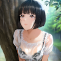 雨宿りする濡れ濡れ奥さん（雨宿り２） 6枚目