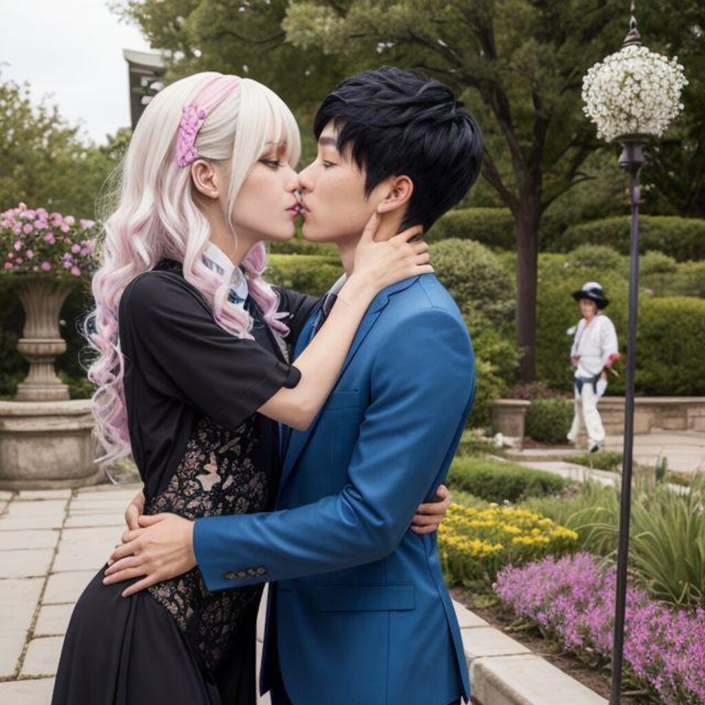 イタズラ男子と女装男子とキス