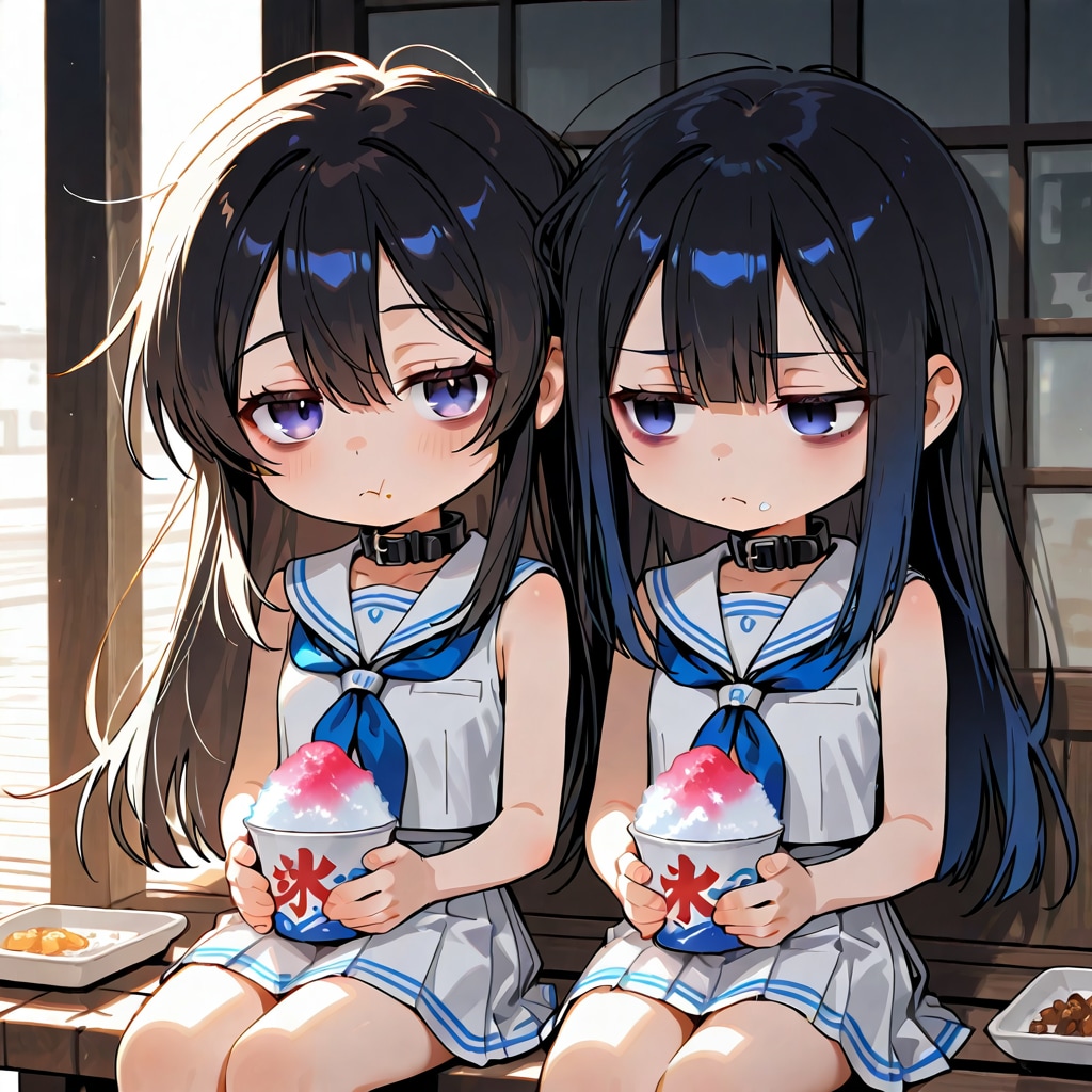残念美人とかき氷とちびキャラ？