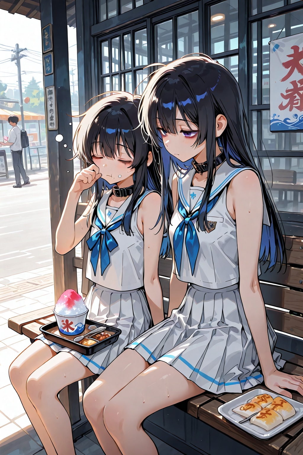 残念美人とかき氷とちびキャラ？