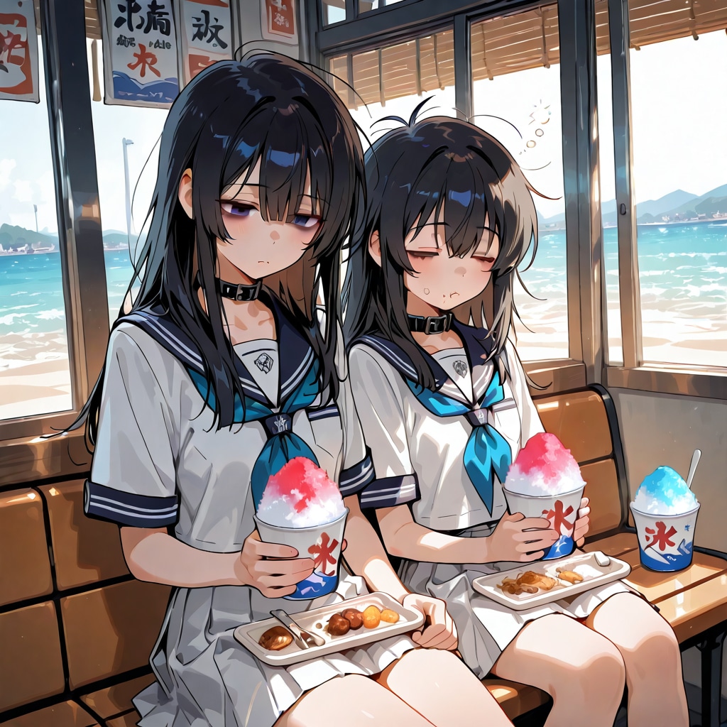 残念美人とかき氷とちびキャラ？