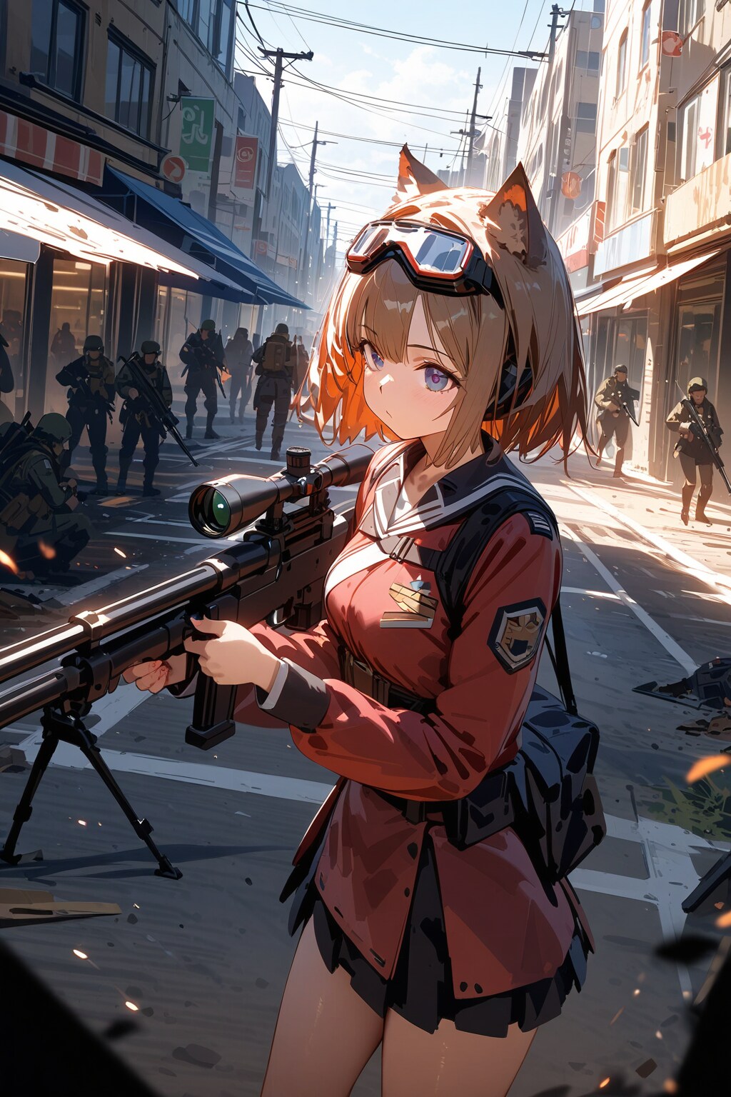 猫耳娘 スカイペネトレーター奪取作戦 | の人気AIイラスト・グラビア