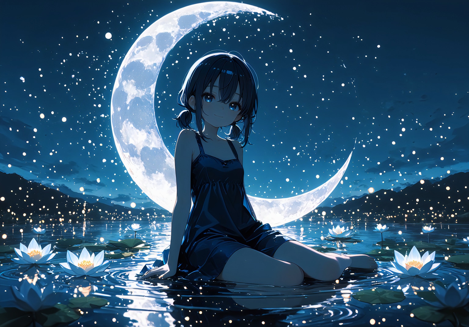月華睡蓮 | の人気AIイラスト・グラビア