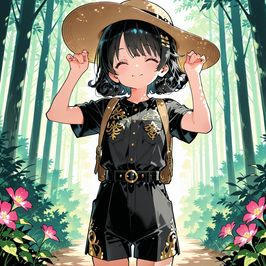 黒髪探検家さん