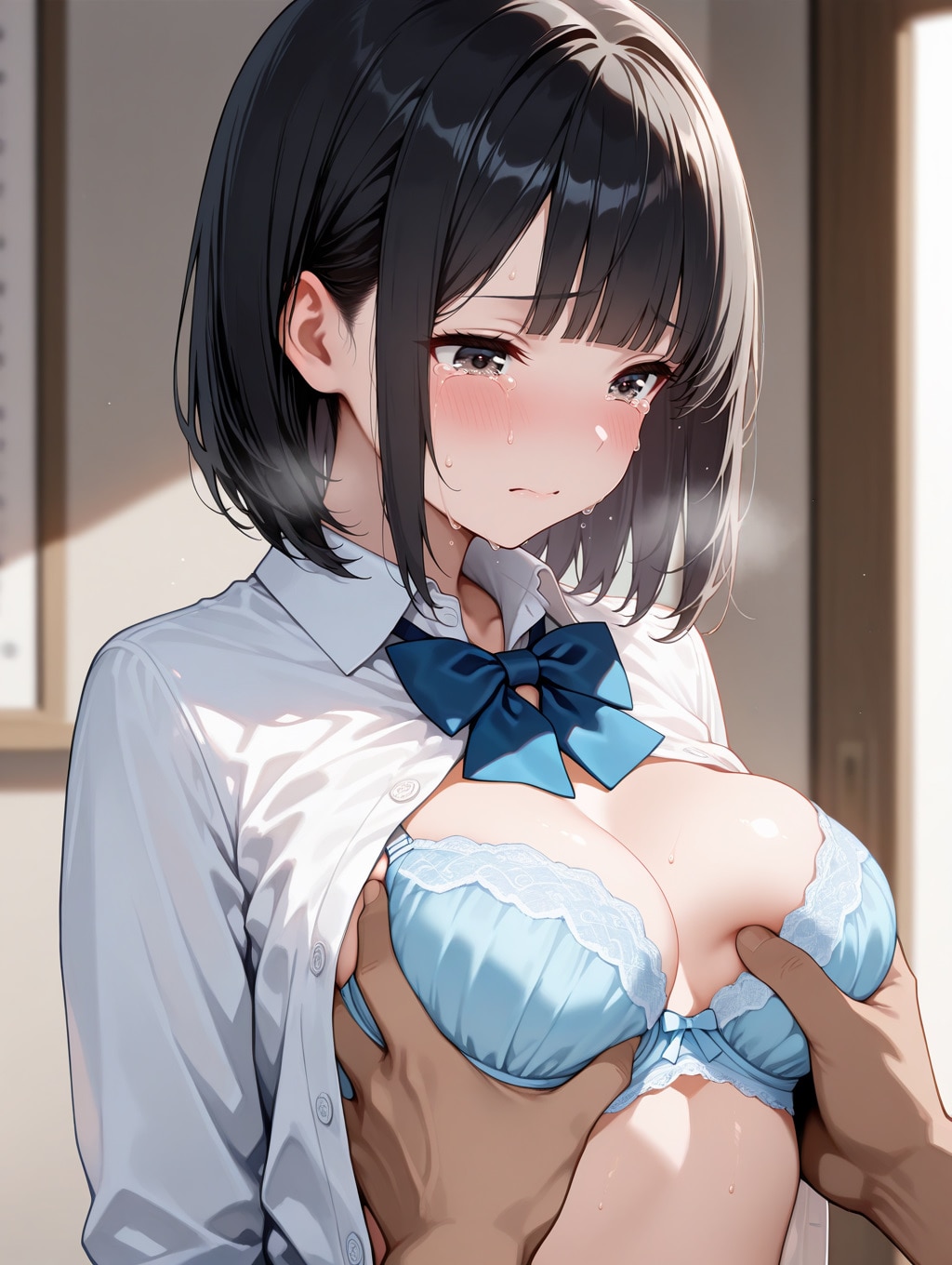 校長先生に脅されて