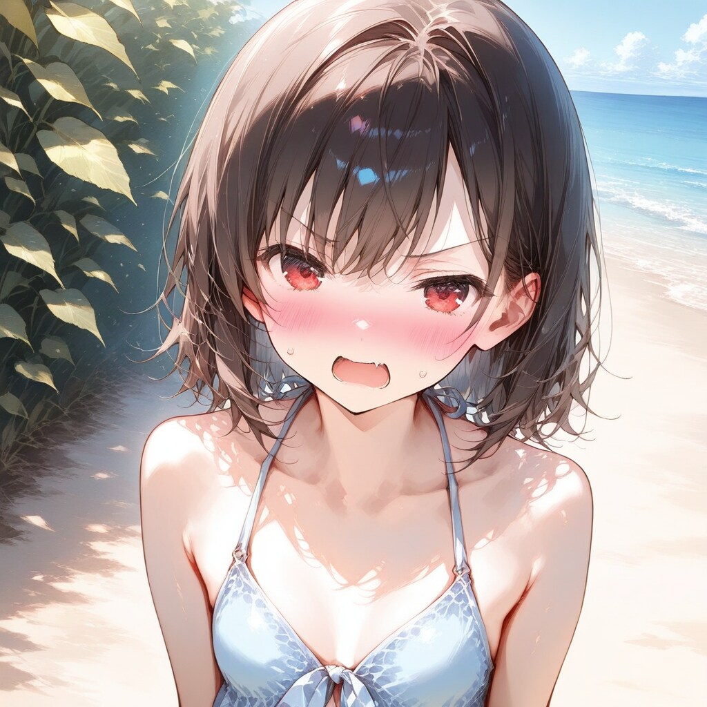 海で、ぐぬぬ‼️