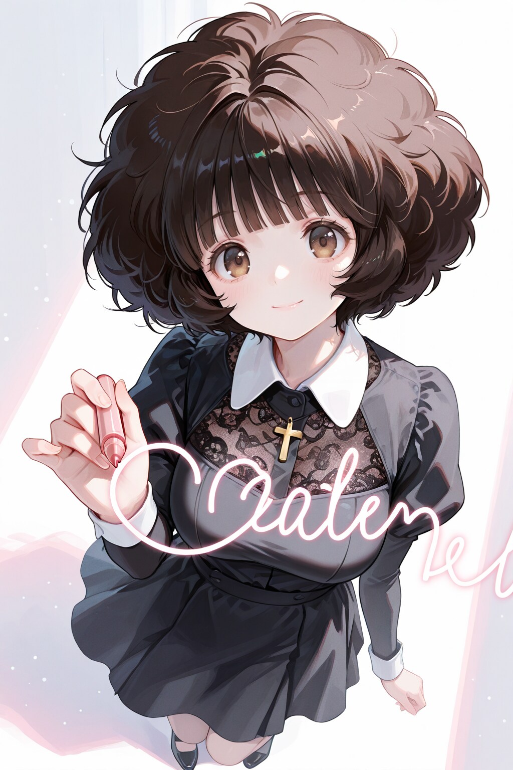 カメラにサイン