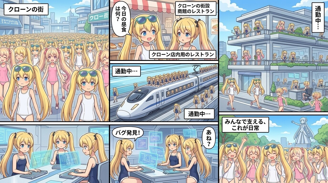 クローン達の何気ない日常1