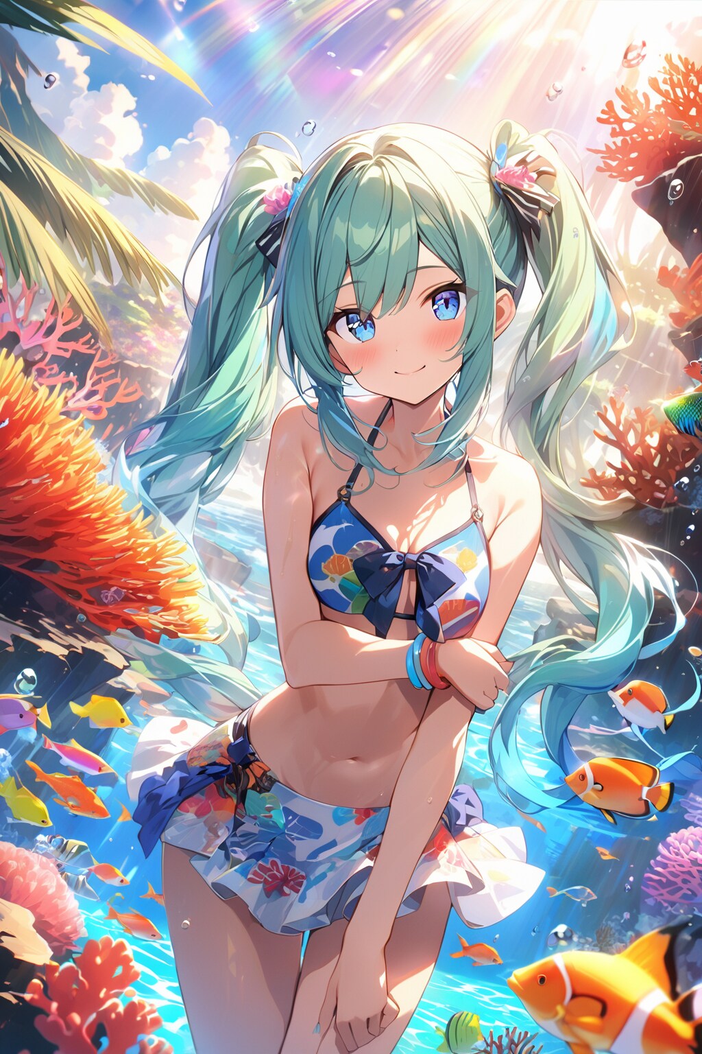 珊瑚礁の微笑み