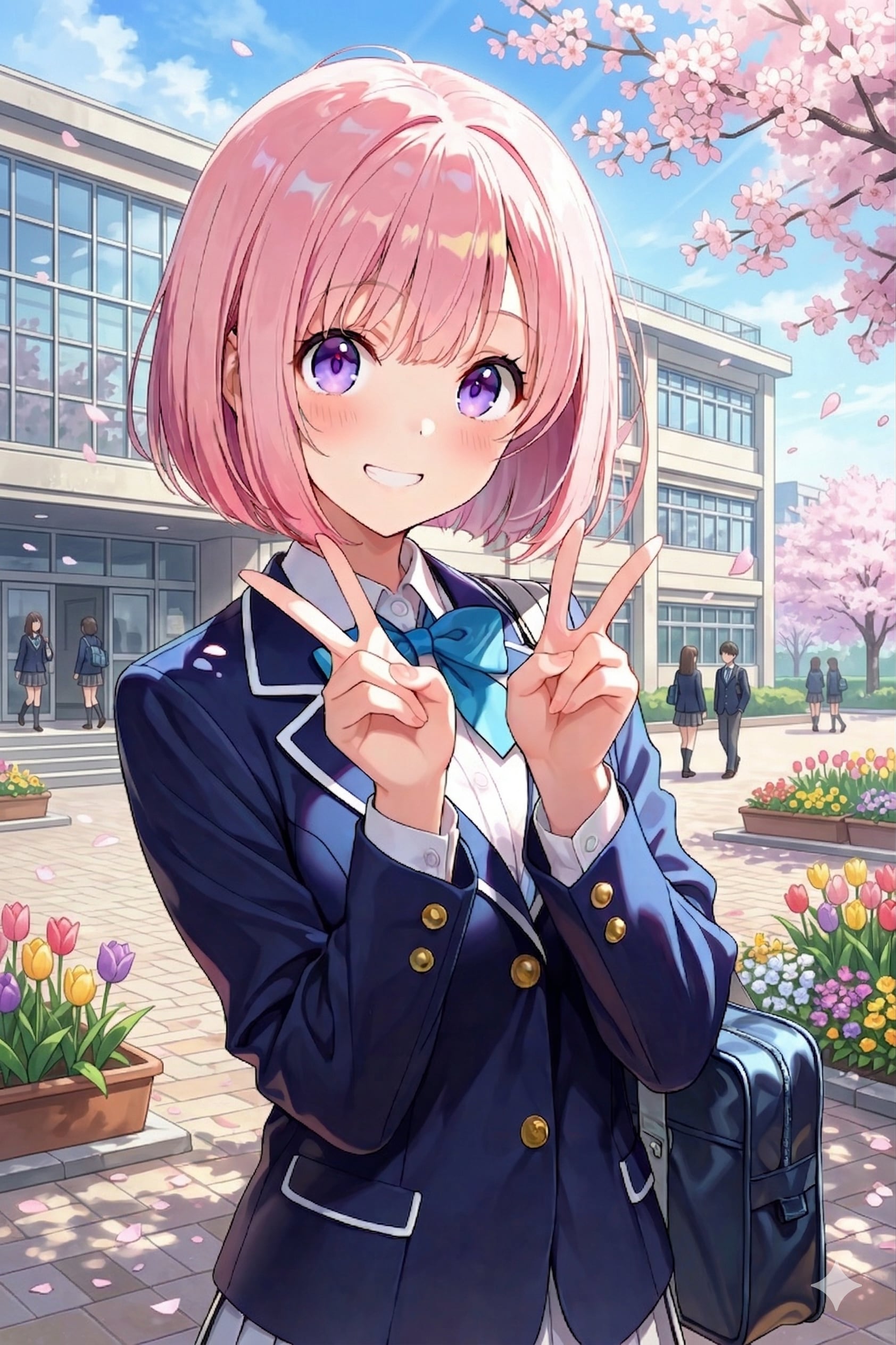 新学期よろ♪ | の人気AIイラスト・グラビア