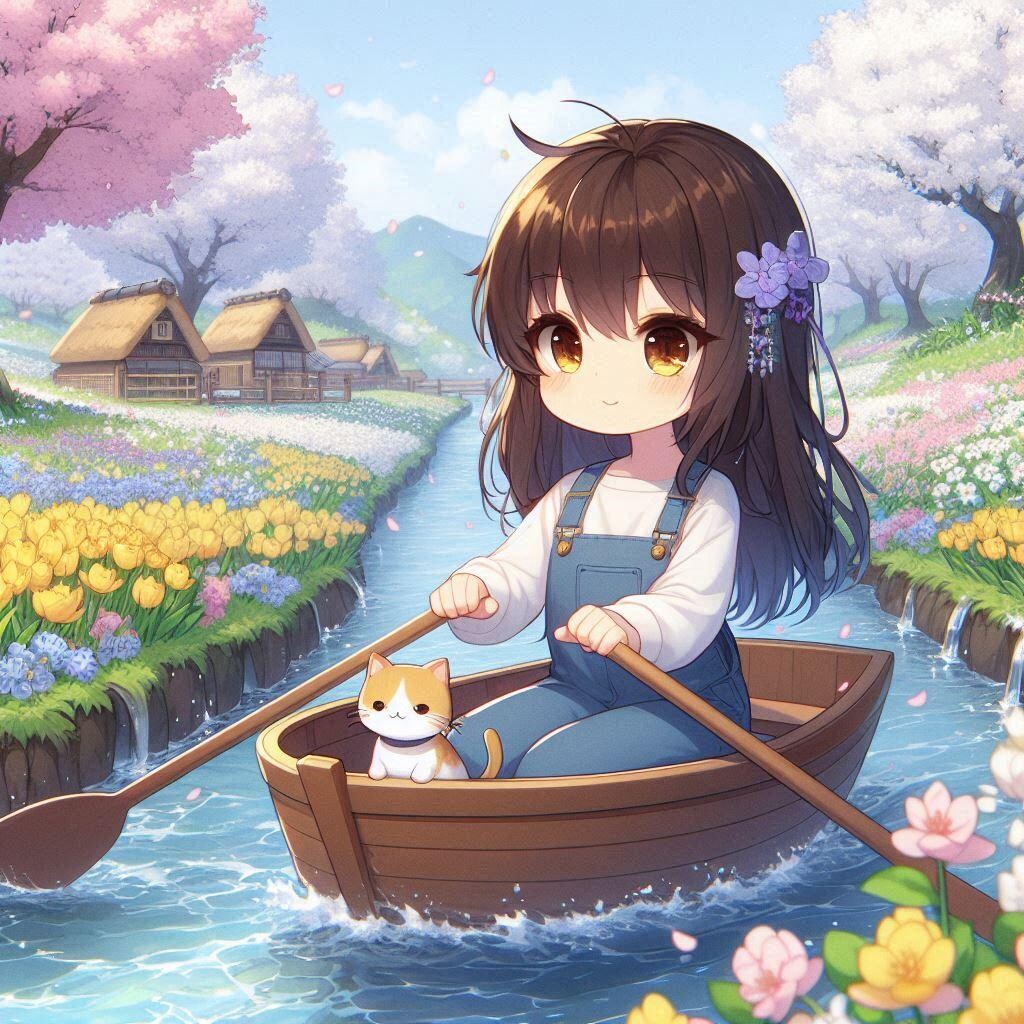 春の小川とスミレちゃん