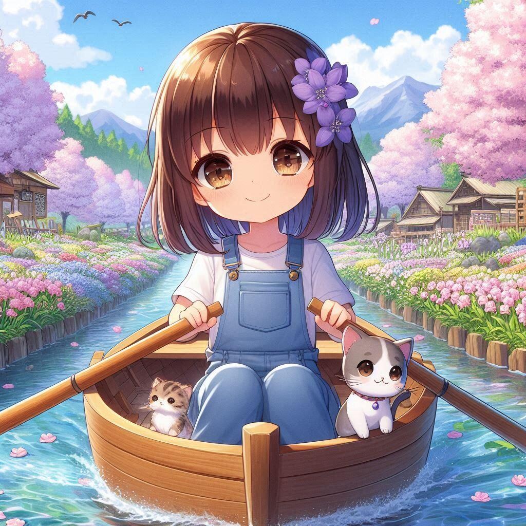 春の小川とスミレちゃん