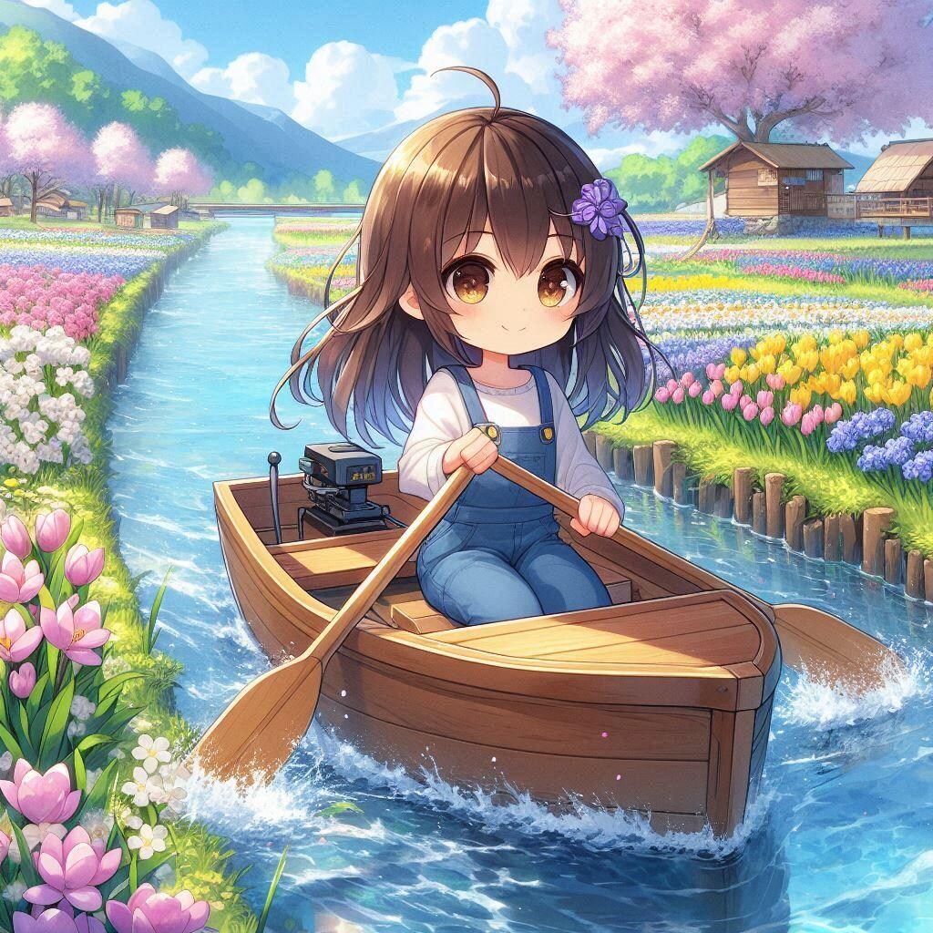 春の小川とスミレちゃん