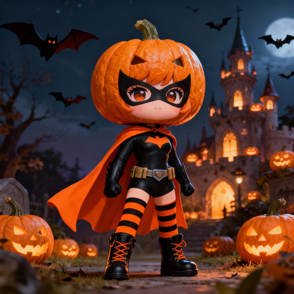 敵か味方か パンプキン頭ガール（仮）