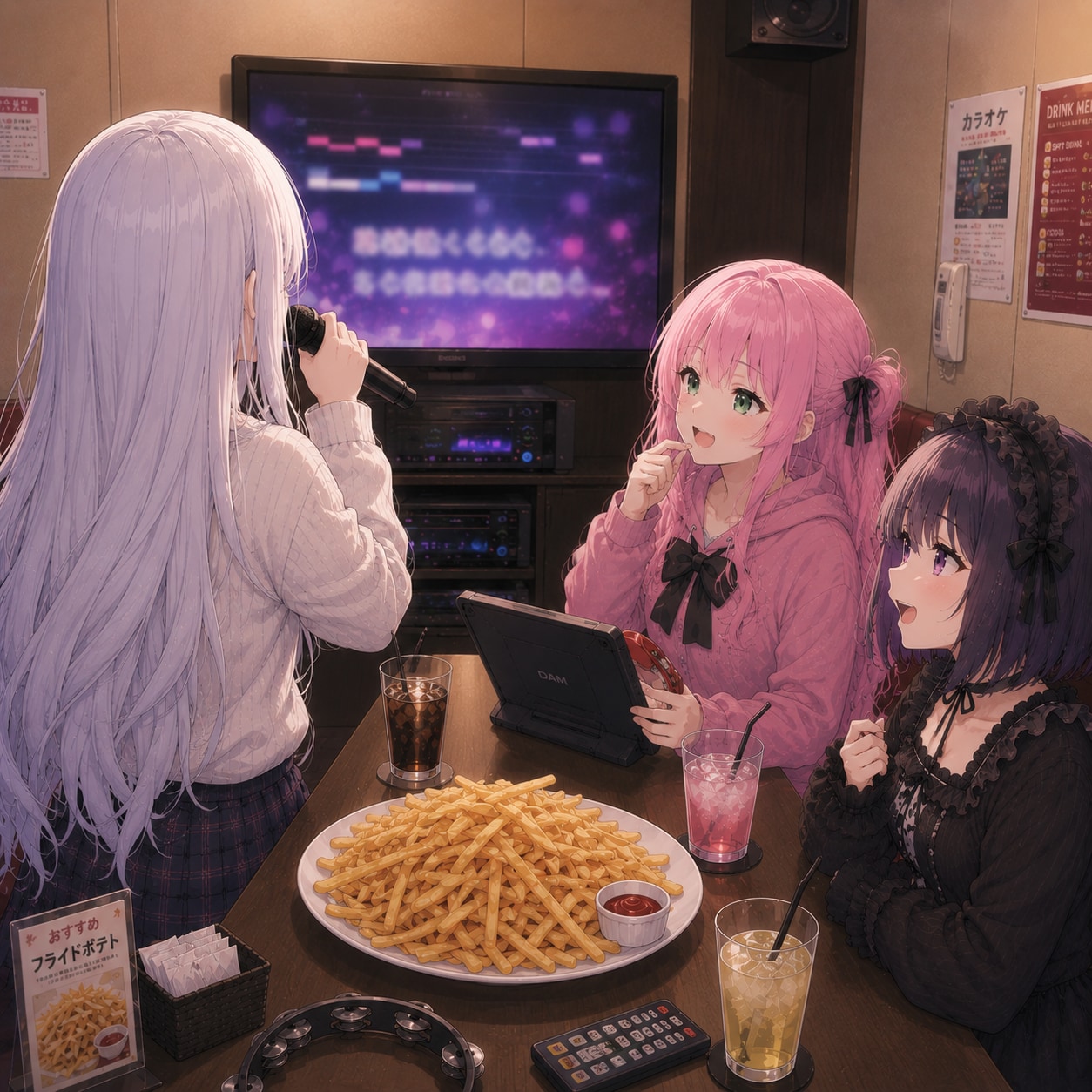 カラオケに来た | の人気AIイラスト・グラビア