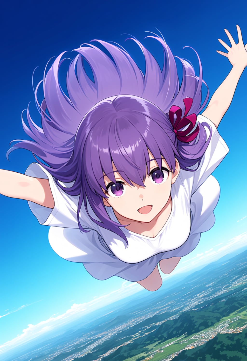 空へダイブ