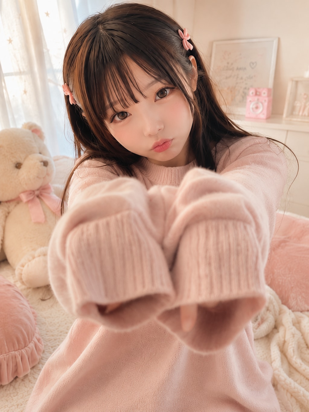 萌え袖の君