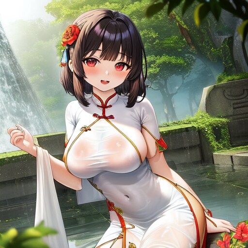 滴るアオザイ女子④