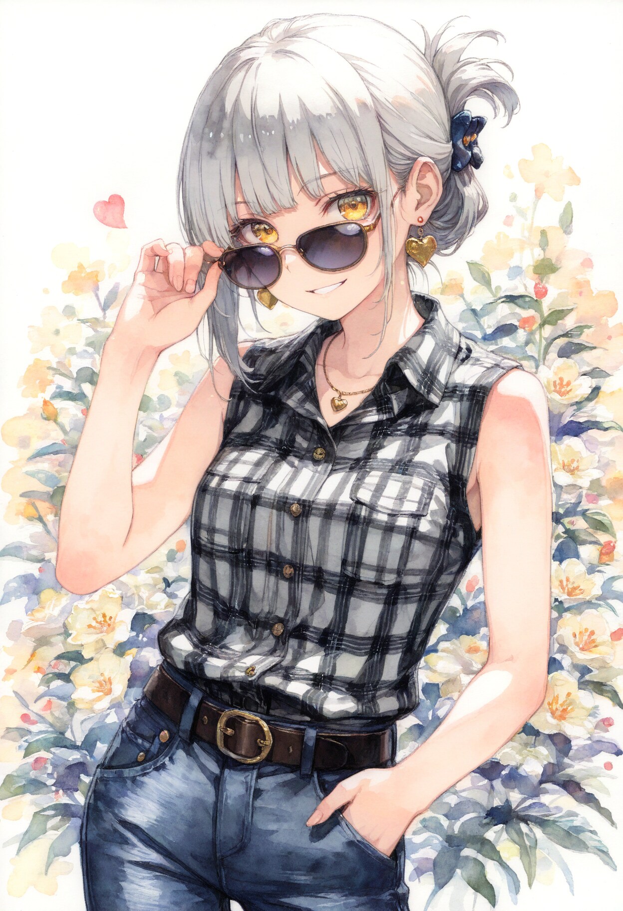 看板娘　flowers