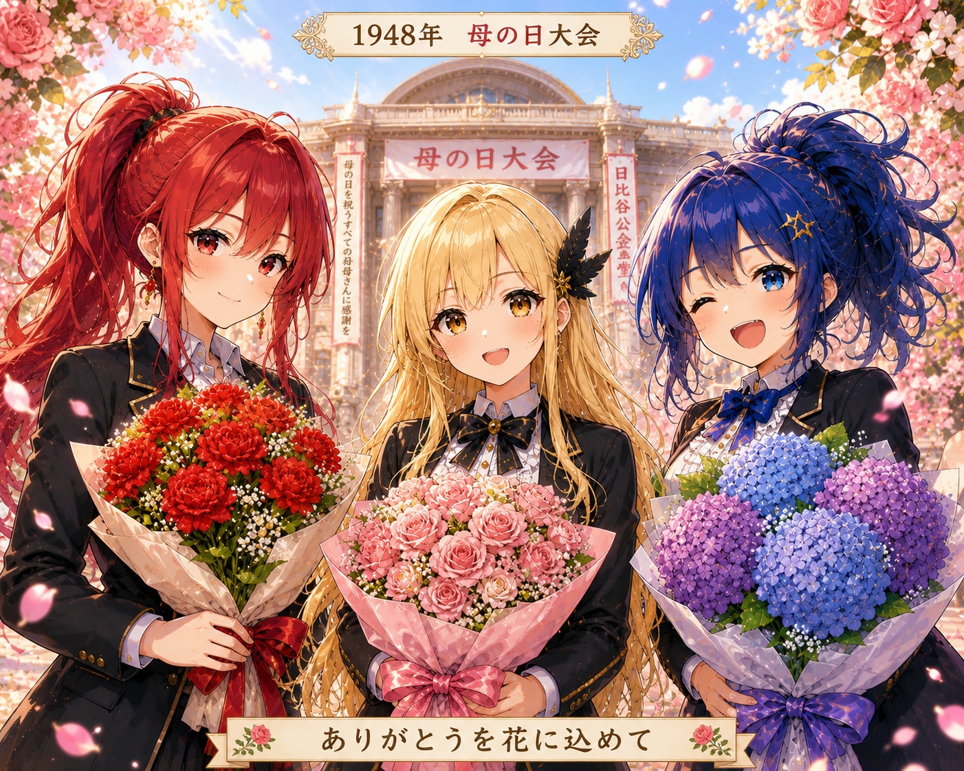 5月9日は母の日が日本で定着した日 | の人気AIイラスト・グラビア