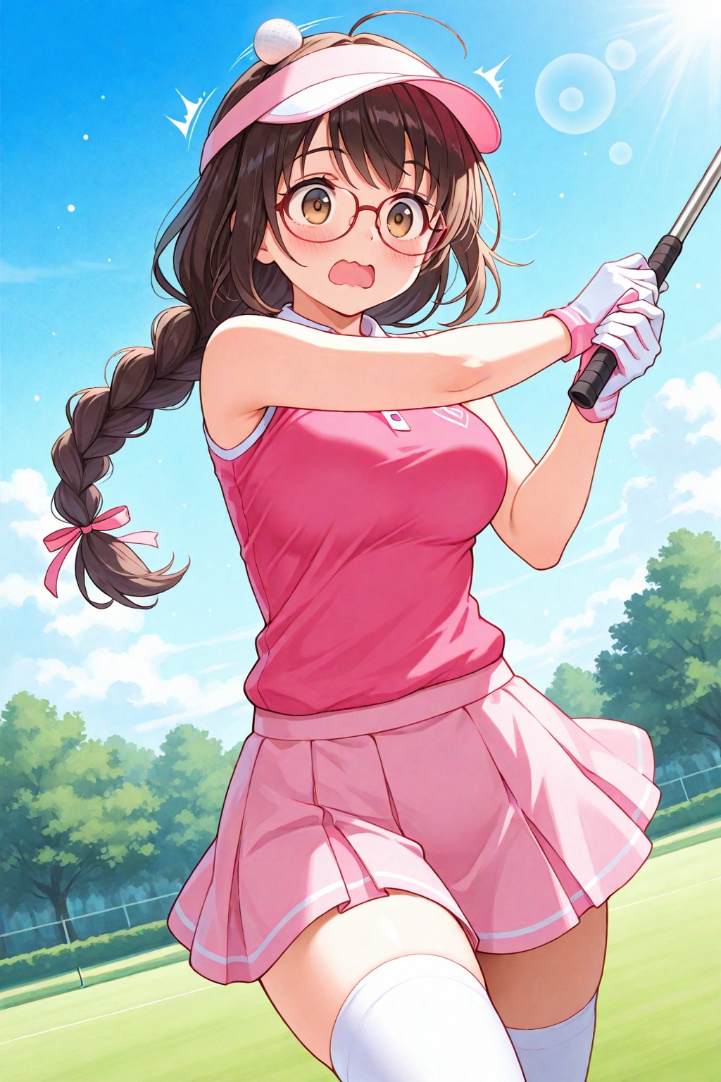 こう見えてゴルフは得意です(ウソ)