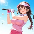 こう見えてゴルフは得意です(ウソ) 3枚目