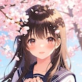 女の子、アニメ風のイラスト 2枚目