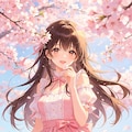 女の子、アニメ風のイラスト 6枚目