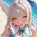美月ちゃん校内写生 4枚目
