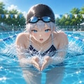 水泳フォーム　白雪レイナ 2枚目