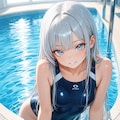 水泳フォーム　白雪レイナ 3枚目