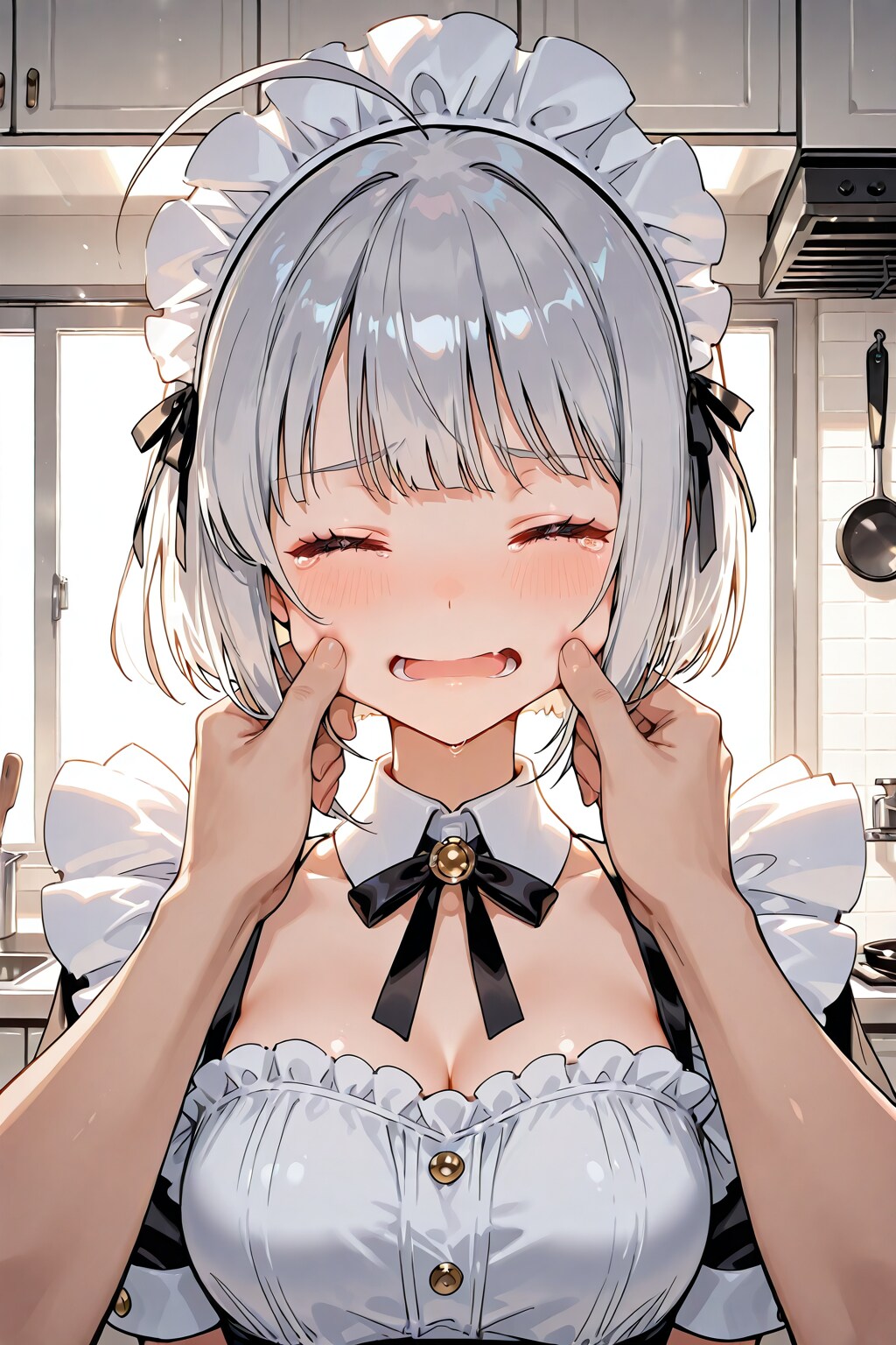 ドジっ子メイドにはお仕置き・全年齢バージョン | の人気AIイラスト・グラビア