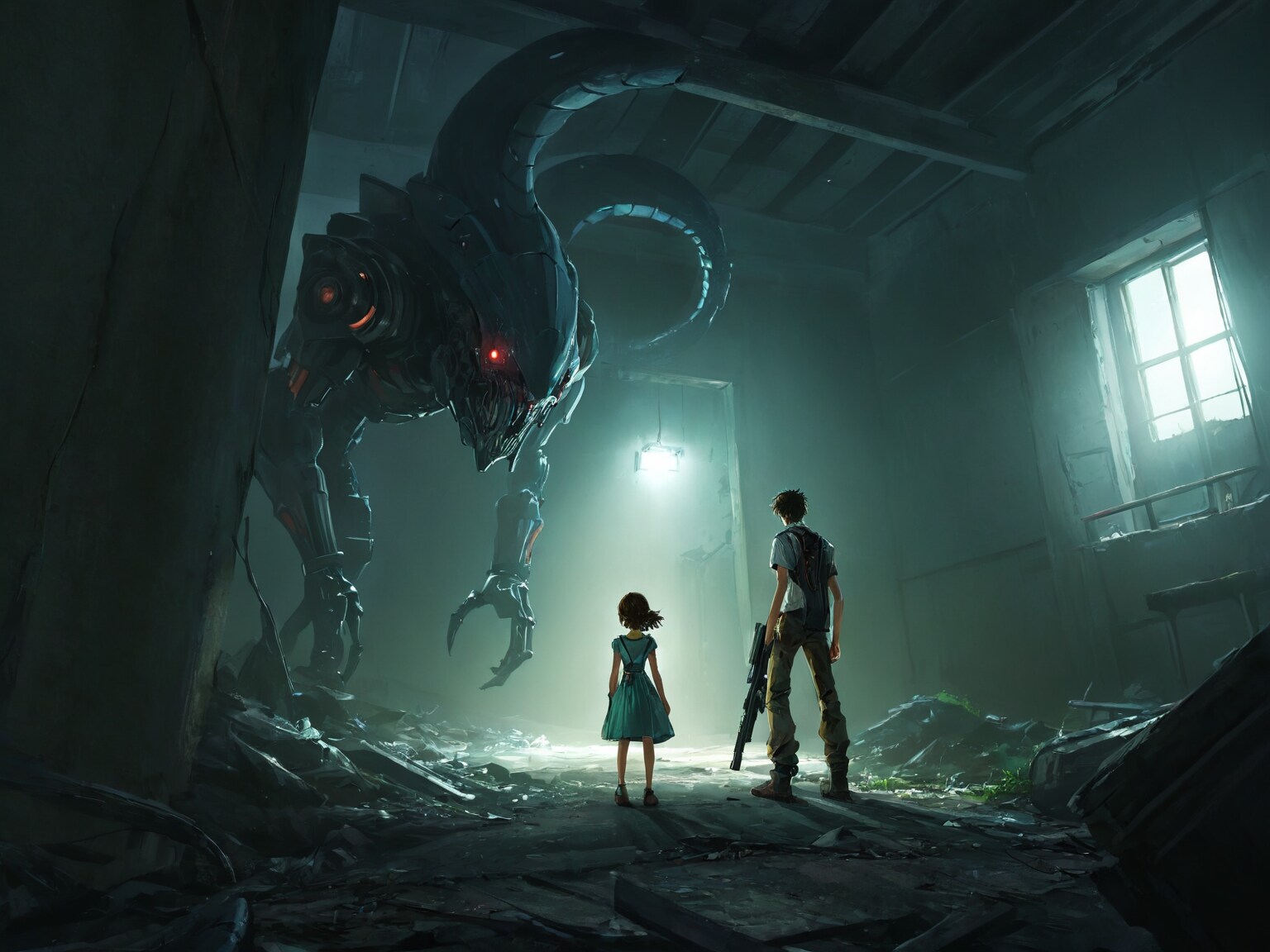 機械兵器との遭遇 | の人気AIイラスト・グラビア