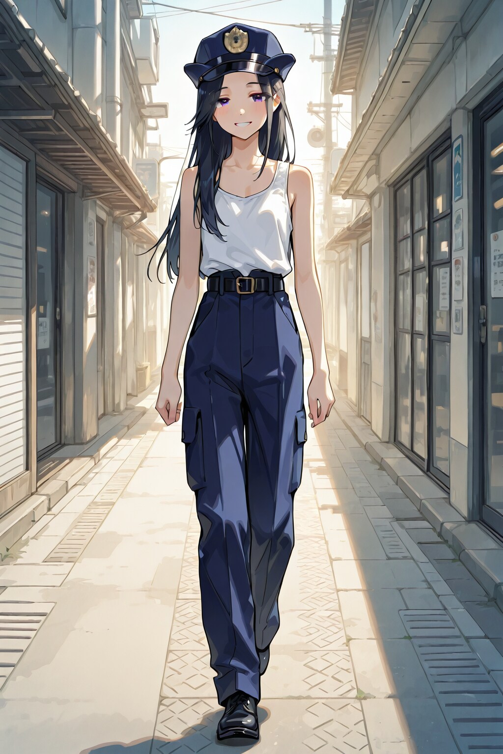 かっこかわいい婦警姫神英梨菜の日本橋パトロール
