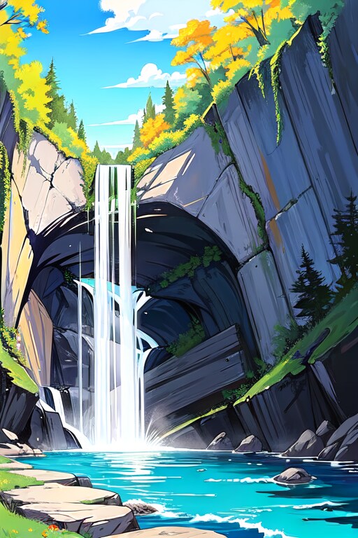 山!!洞窟!!滝!!