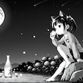 岩上の月見酒 7枚目