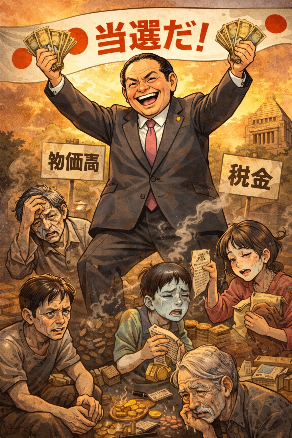 💶Pengaga menang, pemedis bepun😵‍💫🤕 . | の人気AIイラスト・グラビア