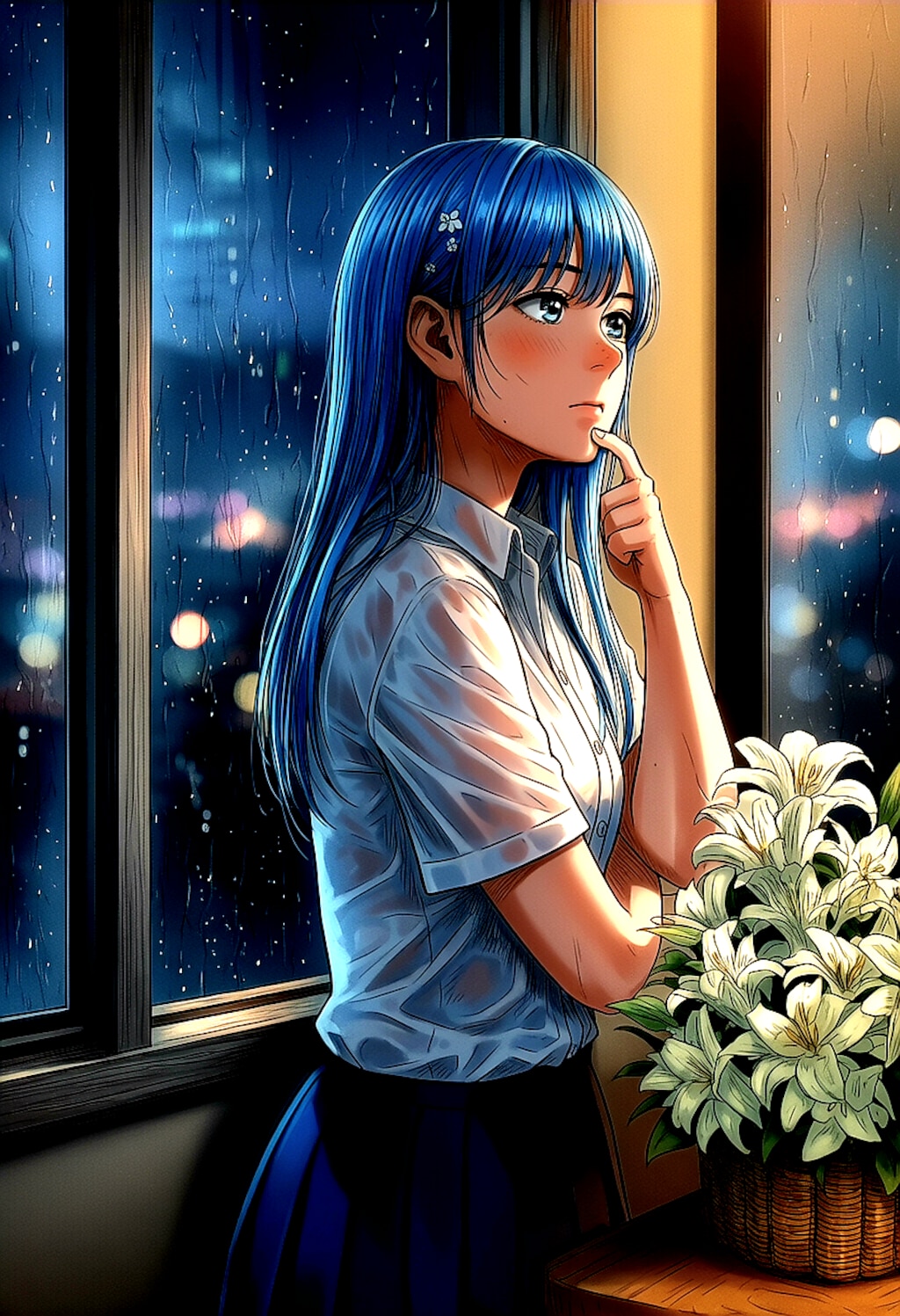 雨の夜