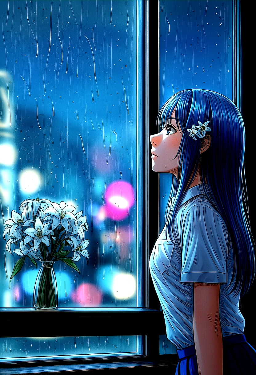 雨の夜 | の人気AIイラスト・グラビア