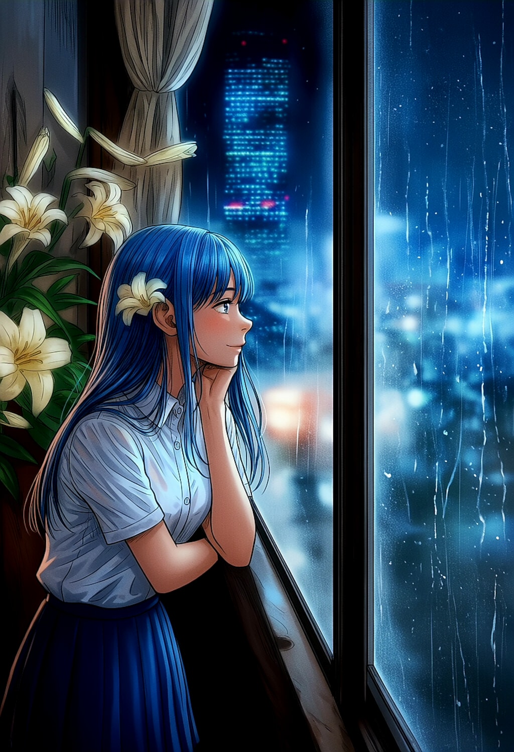 雨の夜