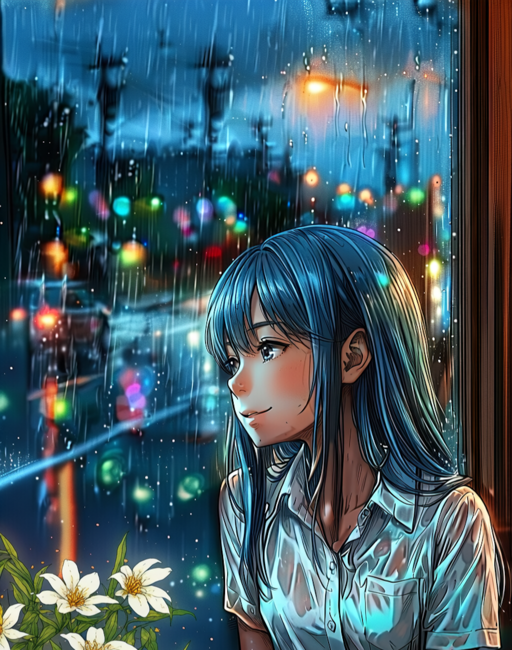雨の夜