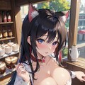 つい目を合わせられなくなる黒猫乙女 3枚目