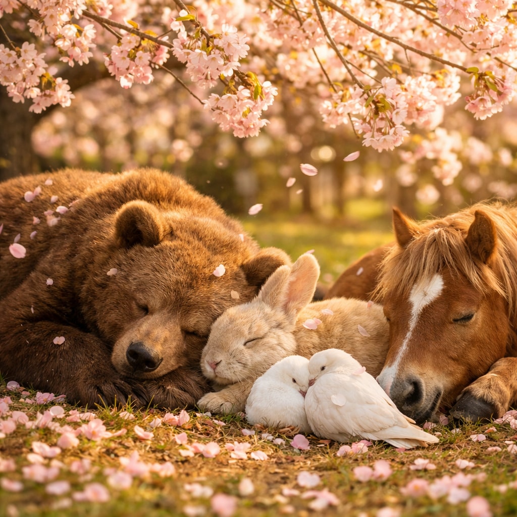 桜の下のやすらぎ | の人気AIイラスト・グラビア